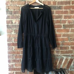 Tory Burch NWOT Sheer Black Dress